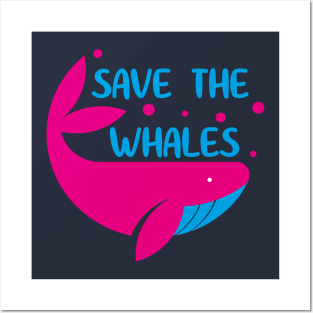Save the Whales - Animal Lover Posters and Art